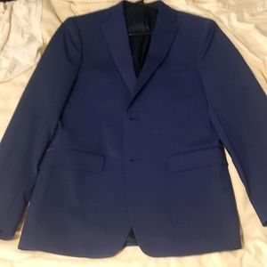 Calvin Klein Mens 40 L Navy Blue Sport Coat